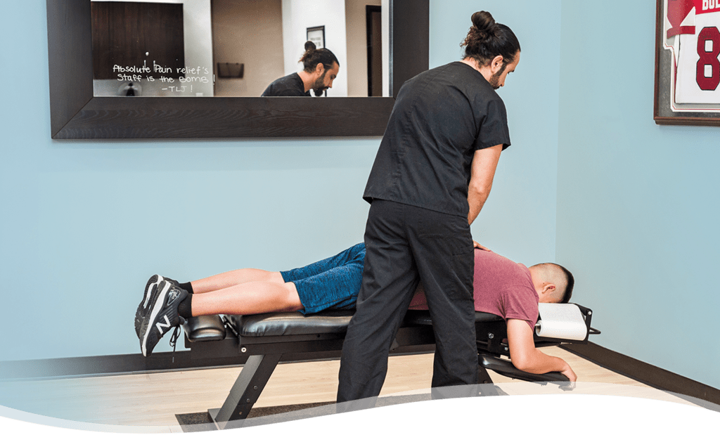 chiropractic adjustment at Absolute Pain Relief