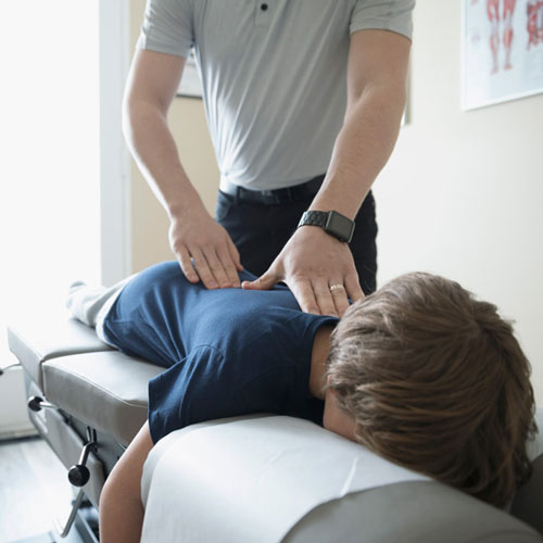 Professional chiropractor treatment